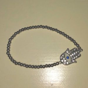 Silver Hamsa Bracelet